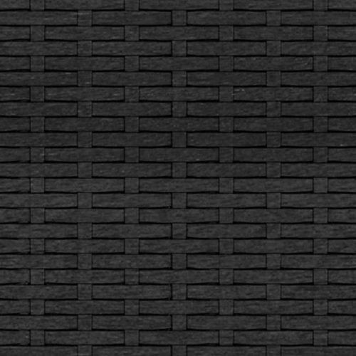  fekete 3 személyes polyrattan kerti kanapé párnákkal