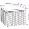  3 részes szürke polyrattan kerti ülőgarnitúra párnákkal