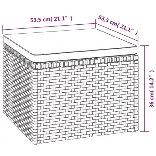 3 részes szürke polyrattan kerti ülőgarnitúra párnákkal