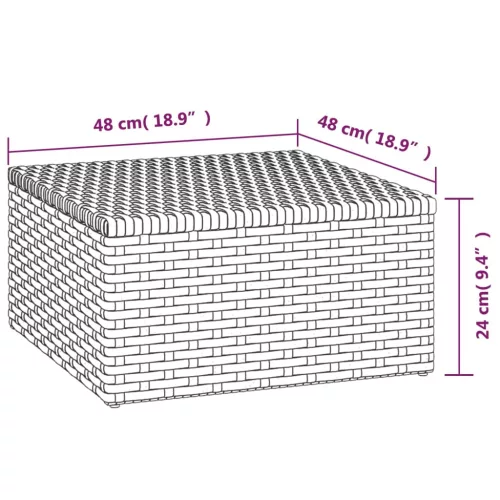  3 részes szürke polyrattan kerti ülőgarnitúra párnákkal