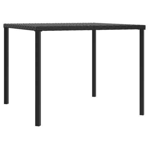  2 részes szürke polyrattan kerti étkezőgarnitúra párnákkal