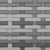  4 db szürke polyrattan kerti lábzsámoly párnákkal