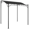  antracitszürke szövet és acél pavilon 2 x 2,3 m 180 g/m²