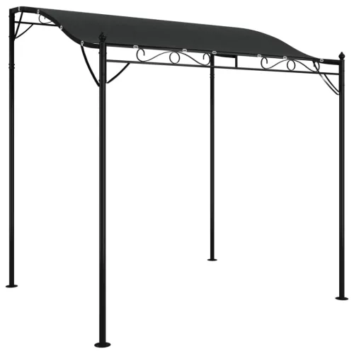  antracitszürke szövet és acél pavilon 2 x 2,3 m 180 g/m²