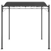  antracitszürke szövet és acél pavilon 2 x 2,3 m 180 g/m²