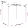 antracitszürke szövet és acél pavilon 2 x 2,3 m 180 g/m²