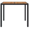  Kerti Asztal Fekete 90 x 90 x 75 cm polirattan