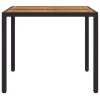  Kerti Asztal Fekete 90 x 90 x 75 cm polirattan
