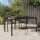  Kerti Étkezőasztal Fekete 150x90x75 cm Polirattan