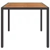  Kerti Asztal Fekete 150 x 90 x 75 cm polirattan