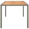  Szürke kerti étkezőasztal 150x90x75 cm Polirattan