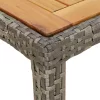  Szürke kerti étkezőasztal 150x90x75 cm Polirattan