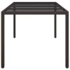  Kerti Étkezőasztal Barna 190x90x75 cm Poli Rattan