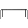  Kerti Étkezőasztal Barna 250x100x75 cm Polirattan