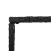  fekete polyrattan üveglapos bárasztal 180 x 70 x 110 cm