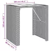  szürke polyrattan üveglapos kerti asztal 105 x 80 x 110 cm