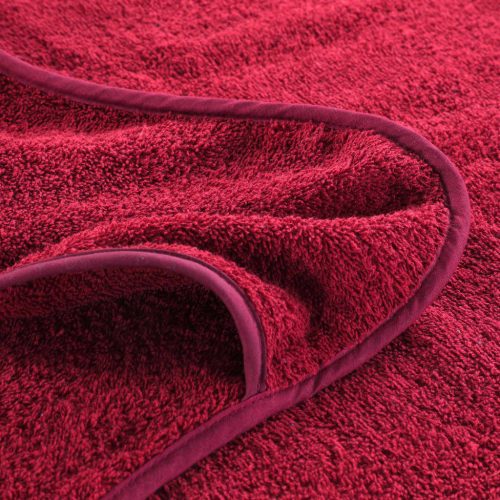  2 db burgundi vörös 400 GSM szövet strandtörölköző 60 x 135 cm