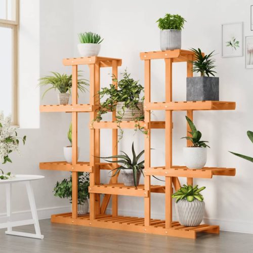  tömör fenyőfa virágtartó állvány 110 x 25 x 110,5 cm