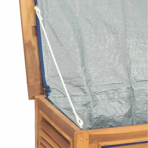  tömör tíkfa kerti tárolóláda zsákkal 150 x 50 x 55 cm