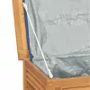  tömör tíkfa kerti tárolóláda zsákkal 175 x 50 x 55 cm