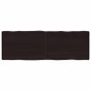  sötétbarna kezelt tömör asztallap 120x40x(2-6) cm
