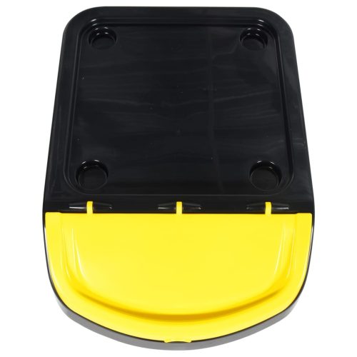  3 db fekete PP egymásra rakható fedeles szemeteskuka 120 L