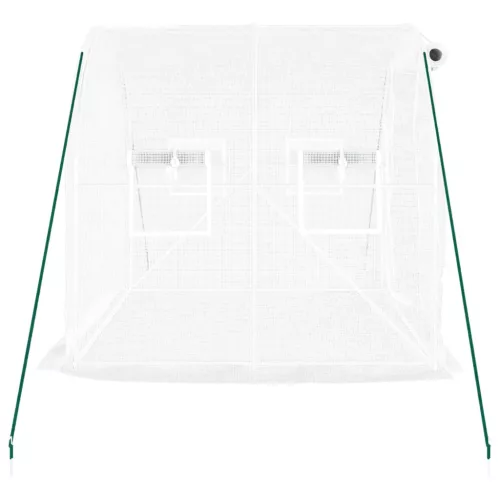  fehér acélvázas melegház 4 m² 2x2x2 m