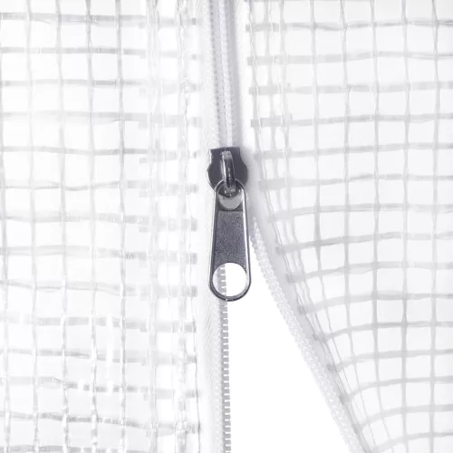  fehér acélvázas melegház 4 m² 2x2x2 m