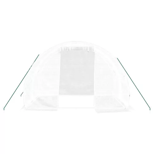  fehér acélvázas melegház 6 m² 3 x 2 x 2 m