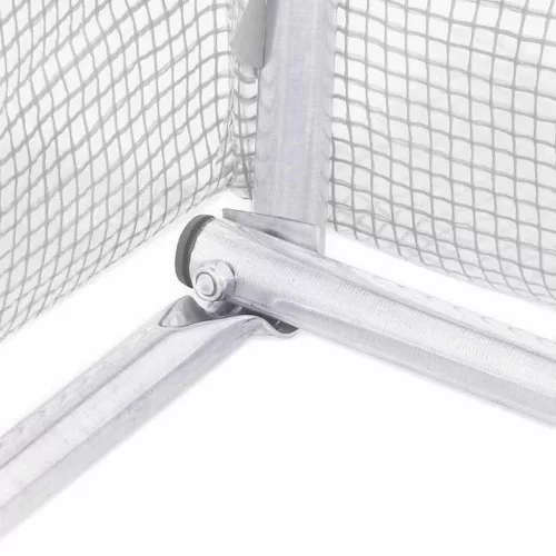  fehér acélvázas melegház 6 m² 3 x 2 x 2 m