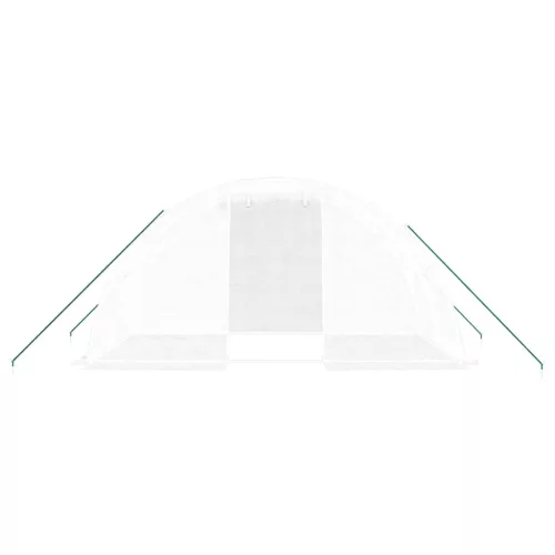  fehér acélvázas melegház 8 m² 4 x 2 x 2 m