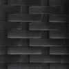  fekete 2-személyes polyrattan kerti pad