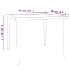  szürke acél kerti asztal 48 x 48 x 37 cm