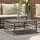  antracitszürke polyrattan kerti asztal 70 x 70 x 34 cm