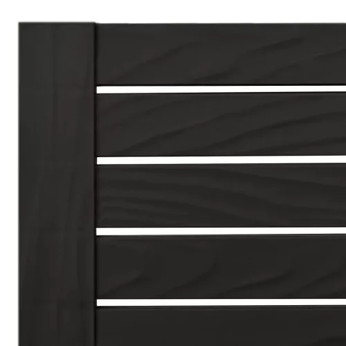  2 db fekete polipropilén napozóágy 155 x 58 x 83 cm