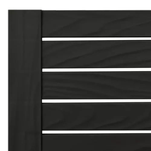  fekete kétszemélyes polipropilén napozóágy 155 x 138 x 83 cm