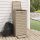  világosbarna kültéri polipropilén szemeteskuka 41x41x86 cm