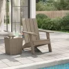  világosbarna polipropilén kerti adirondack szék 75x88,5x89,5 cm