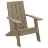  világosbarna polipropilén kerti adirondack szék 75x88,5x89,5 cm