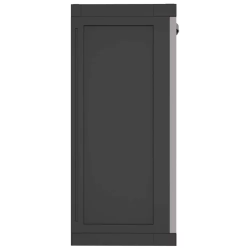  szürke és fekete PP kültéri tárolószekrény 65 x 37 x 85 cm