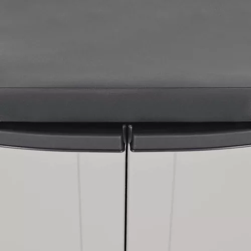  szürke és fekete PP kültéri tárolószekrény 65 x 37 x 85 cm