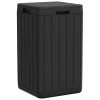  antracitszürke polipropilén kültéri szemeteskuka 38x38x65 cm