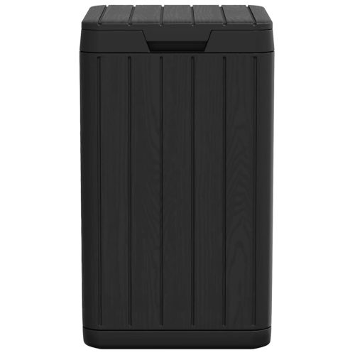  antracitszürke polipropilén kültéri szemeteskuka 38x38x65 cm