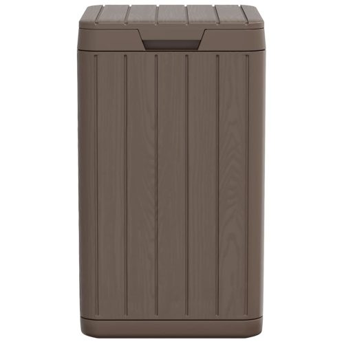  barna PP kültéri szemeteskuka 38 x 38 x 65 cm