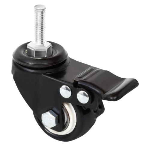  4 db fekete vas kerék ültetőládához 8 x 3,5 x 8 cm