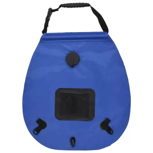  kék PVC kempingzuhanyzsák 20 L