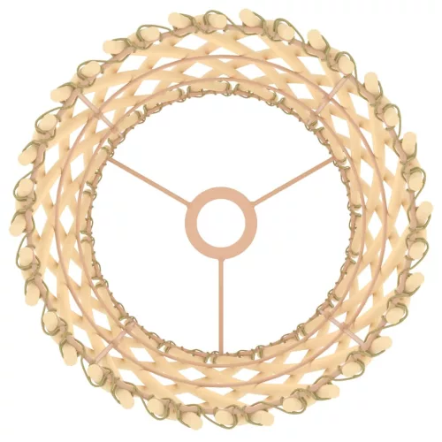  fonott lámpaernyő Ø23 x 28 cm