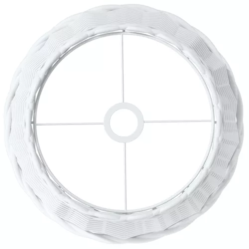  fehér fonott mennyezeti lámpaernyő Ø38 x 23 cm