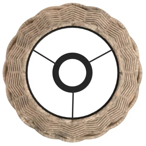  barna fonott mennyezeti lámpaernyő Ø20 x 15 cm