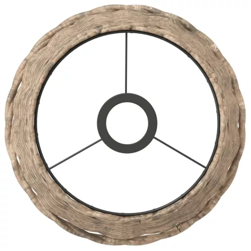  barna fonott mennyezeti lámpaernyő Ø25 x 17 cm